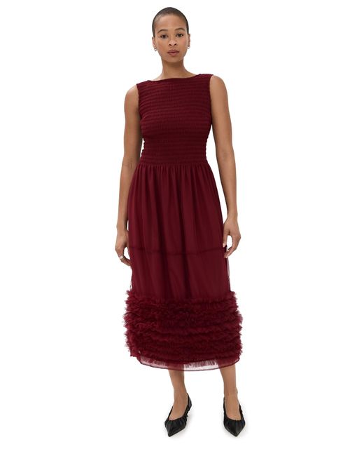 Molly goddard red dress hot sale