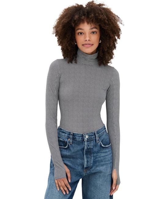 Commando Multicolor Classic Turtleneck Thong Bodysuit
