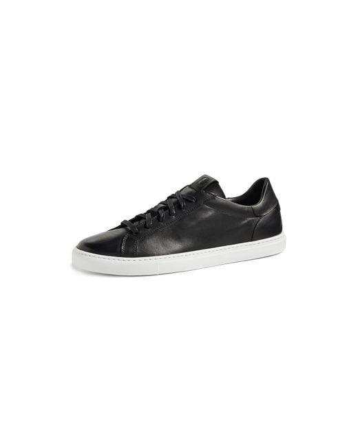 GREATS Black Reign Low Top Leather Sneakers for men