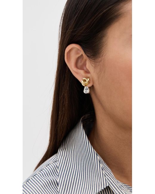 DEMARSON White Taylor Earrings