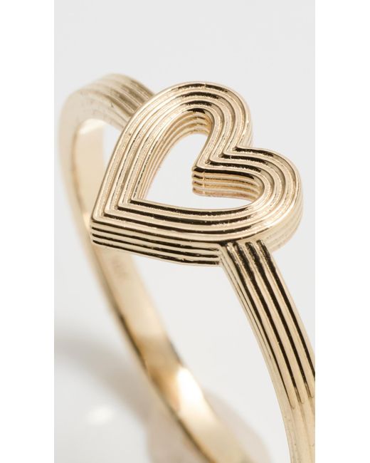 Sydney Evan Multicolor 14K Open Heart Ring