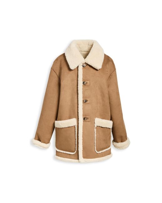DUNST Natural Reversible Shearling Jacket
