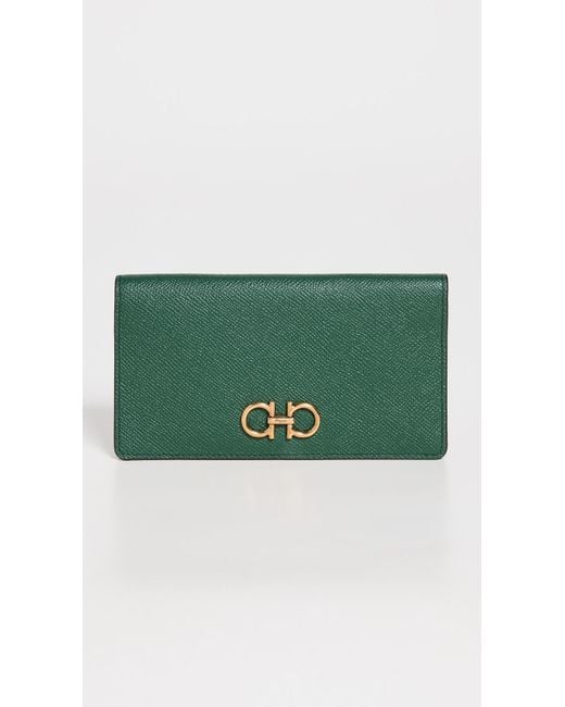 Ferragamo The Gancini Wallet in Green Lyst Canada
