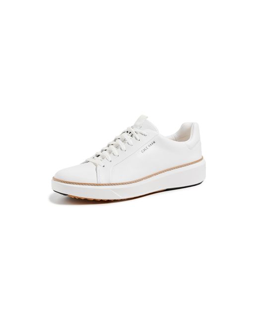 Cole Haan White Grandpro Topspin Golf Shoes for men
