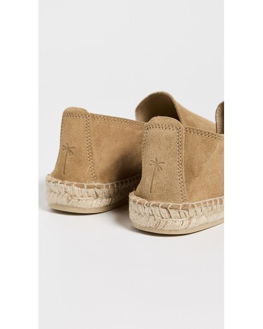 Manebí White Suede Classic Espadrilles for men