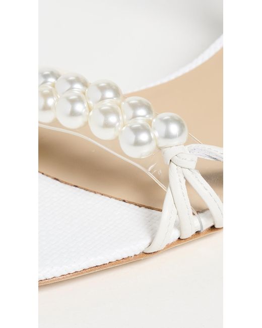 Badgley Mischka White Deja Block Heels