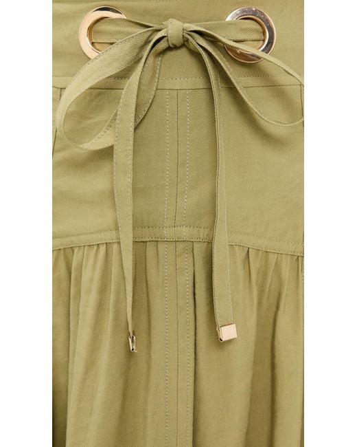 Ba&sh Green Donia Skirt