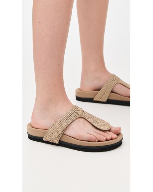 Roam Natural Raffy T Strap Slides