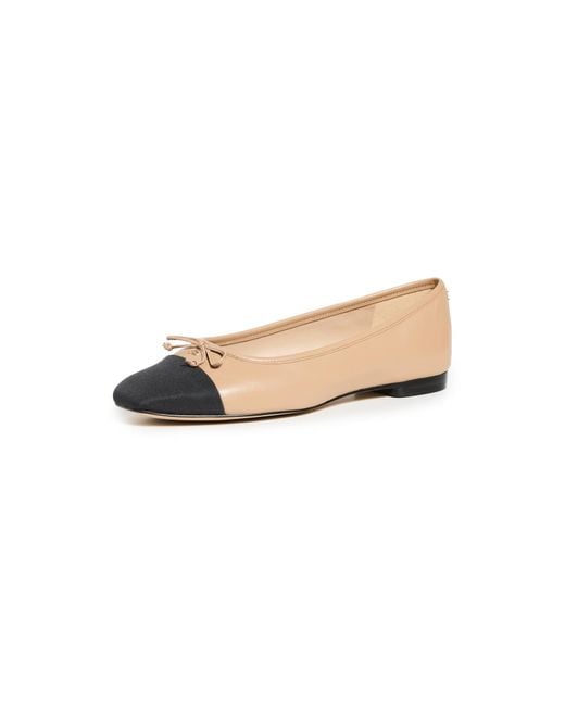 Sam Edelman Black Marley Toe Cap Ballet Flats