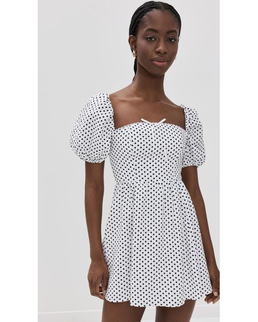Reformation Malvina Linen Dress in Black | Lyst
