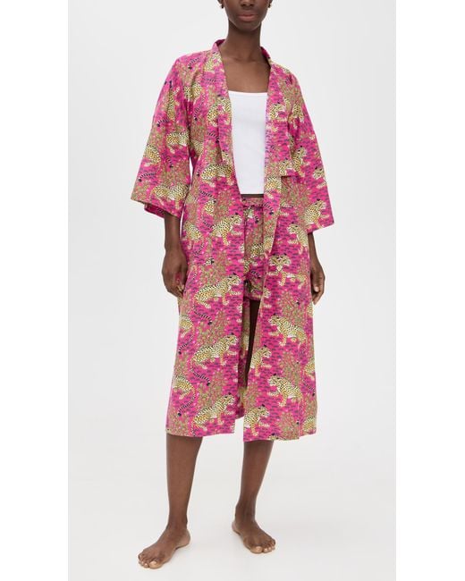 Printfresh Red Bagheera Long Robe