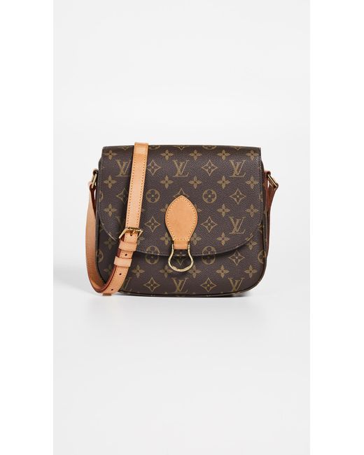 What Goes Around Comes Around Brown Louis Vuitton Saint Cloud Crossbody Bag