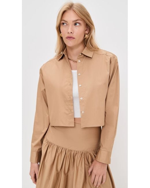 Solid & Striped Natural The Cropped Avril Top