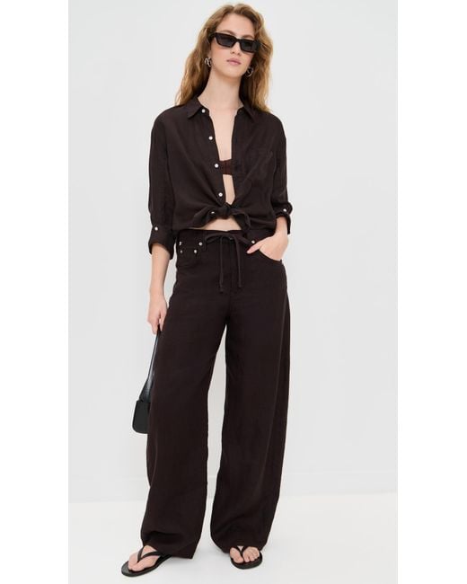 Citizens of Humanity Black Kayla Shrunken Shirt