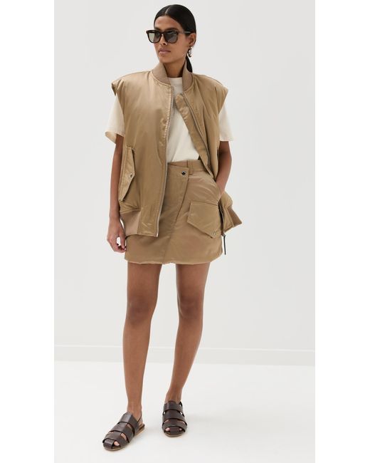 J.W. Anderson Natural Padded Cargo Mini Skirt