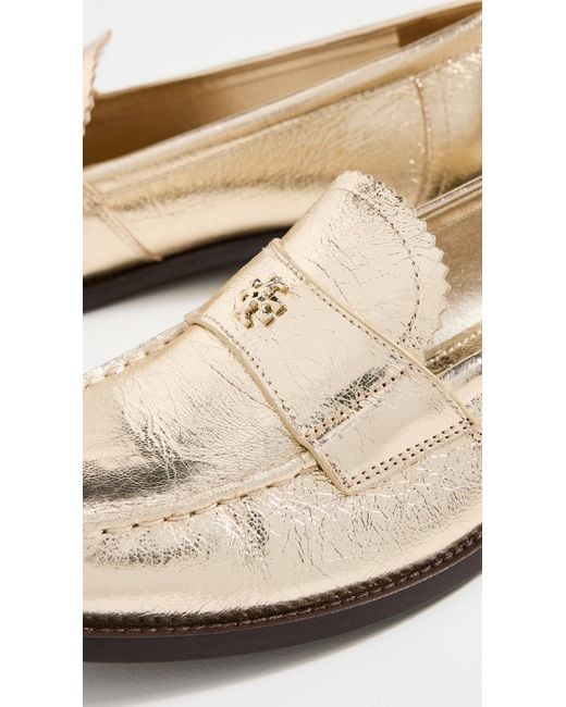 Tory Burch White Classic Loafers