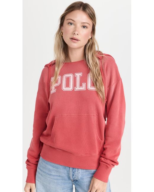 Polo Ralph Lauren Red Polo Hooded Sweatshirt