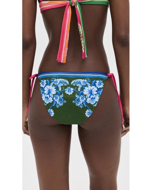 Farm Rio Red Full Tie Side Bikini Bottoms