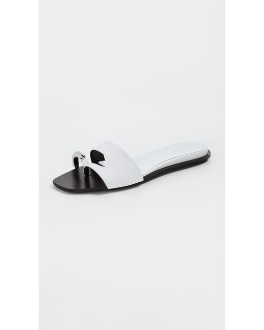 Tory Burch Black Pierced Slides
