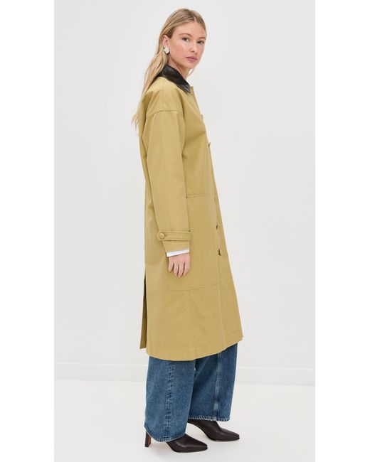 Le Bos Green Karla Long Utility Barn Jacket