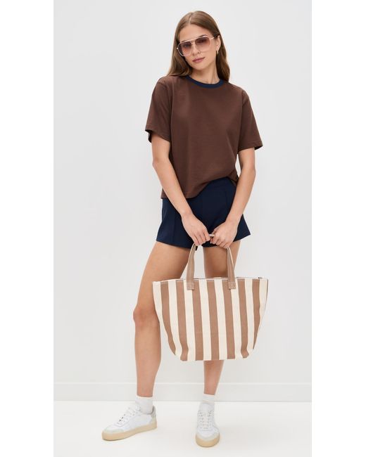 Le Bos Brown Rory Ringer Tee