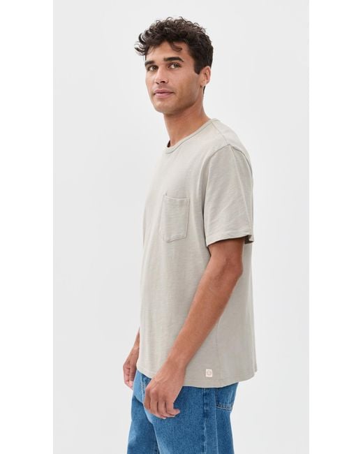 Marine Layer Multicolor Relaxed Heavy Slub Pocket Tee for men