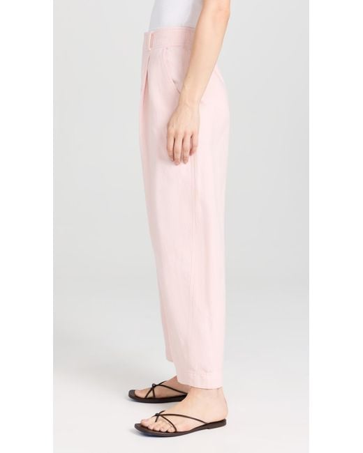 Apiece Apart Pink Bari Cropped Trousers