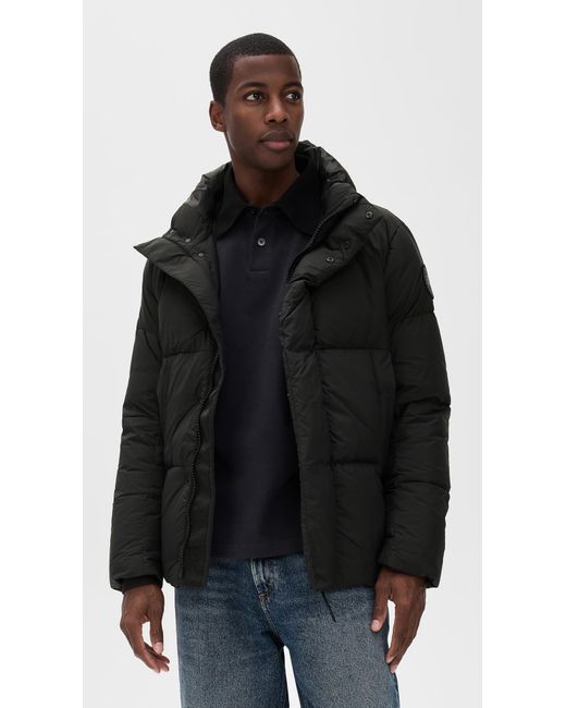 Canada Goose Black Everett Puffer Coat for men