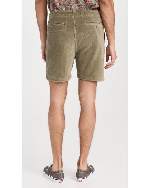 Faherty Brand Natural Drawstring Cord 6" Shorts Surpus Oive X for men