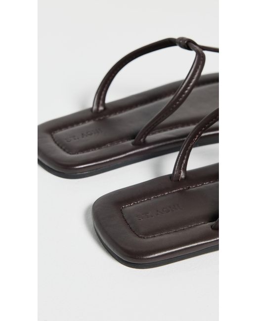 St. Agni Black T Slides