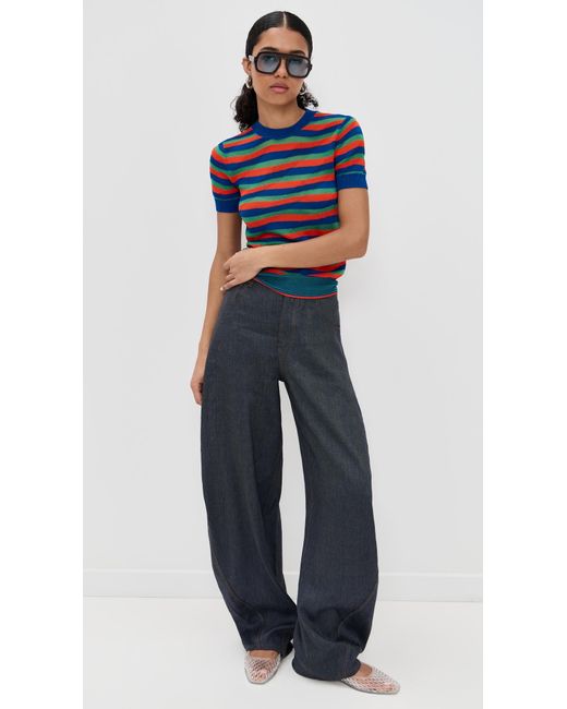 Staud Blue Harrison Pants