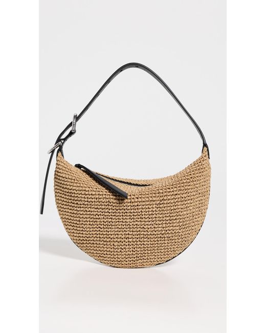 Farrah Straw Hobo: Natural