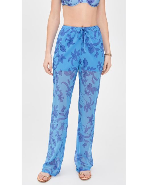 MINKPINK Blue Jeanne Drawstring Pants