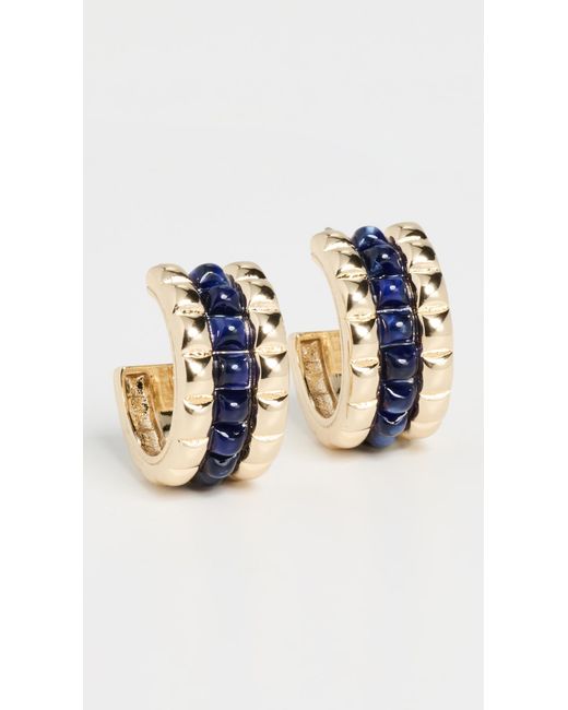 Roxanne Assoulin Blue The Puffy Stud Hoops