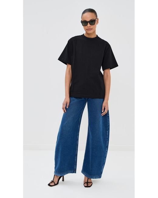 Peter Do Black Creased Oversized Tee