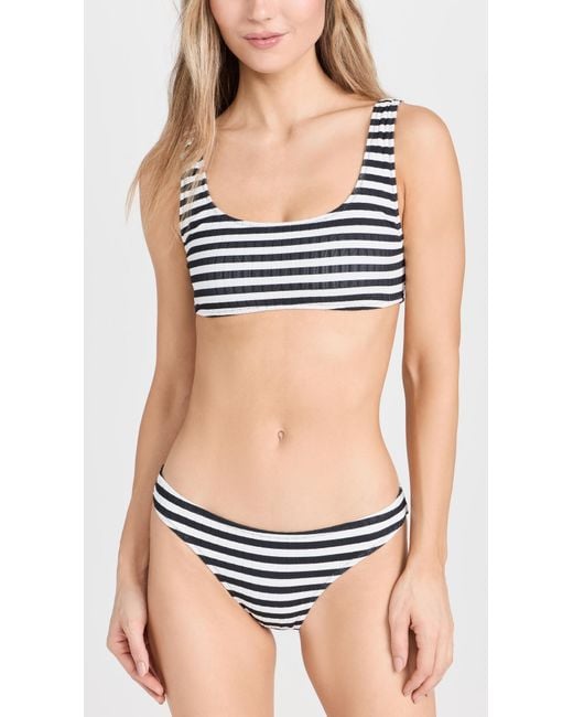 Solid & Striped Blue Oid & Triped The Ee Bikini Botto Backout X Arhaow X