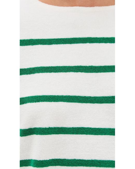 La Ligne Green Terry Long Sleeve Breton T-Shirt