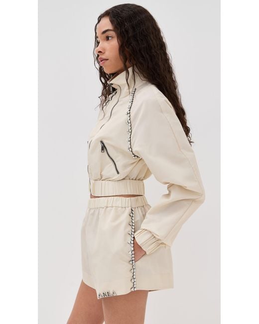 Area Natural Crystal Trim Track Jacket
