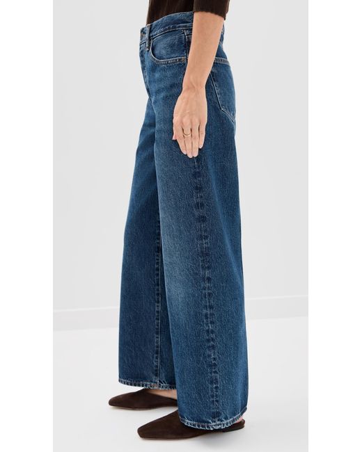 FRAME Blue The Pixie Petite Collegiate Jeans