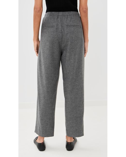 Vince Black Wool Blend Easy Pull On Pants