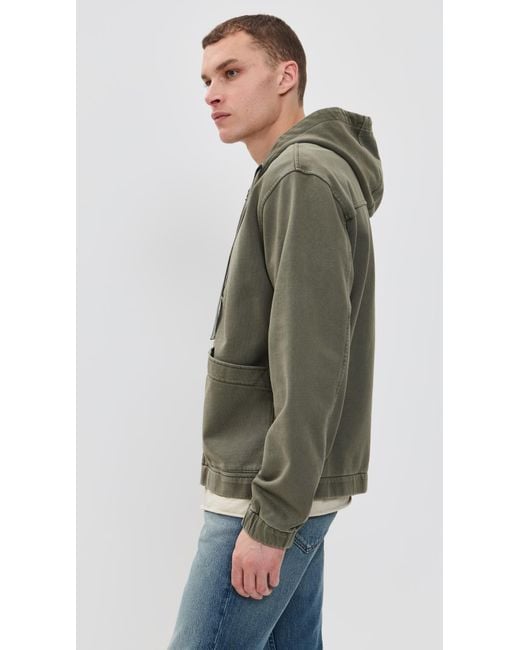 Alex Mill Green Fleece Track Jacket for men