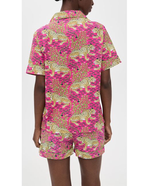 Printfresh Red Bagheera Shorts Pj Set