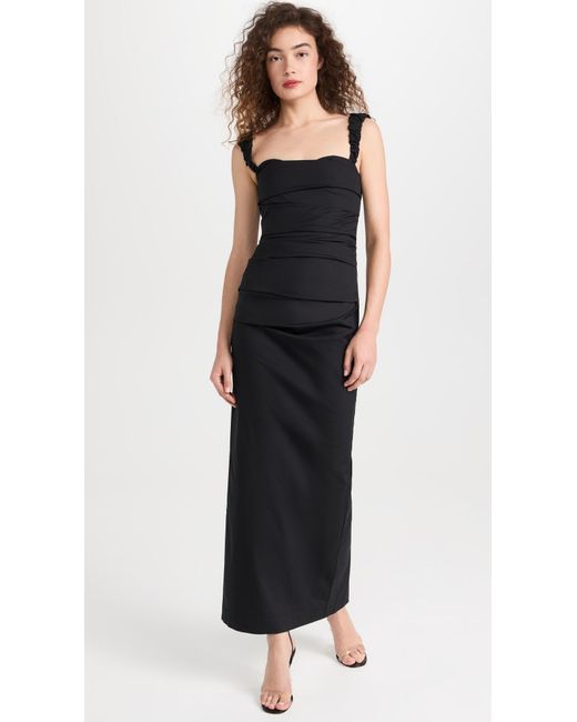 Sir. The Label Black Azul Balconette Gown P