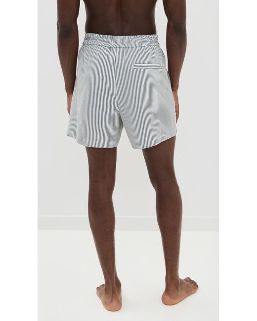 Jonathan Simkhai Gray Swim Trunks 6 for men