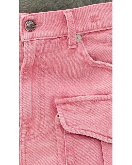 R13 Pink Multi Pocket Shorts