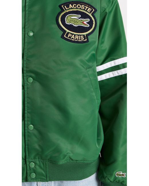 Lacoste Green Bomber Jacket for men