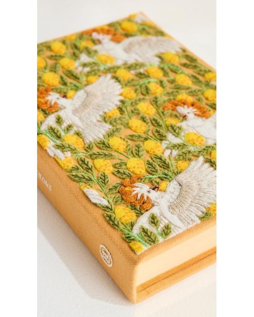 Olympia Le-Tan Yellow V & A Parrots Book Clutch