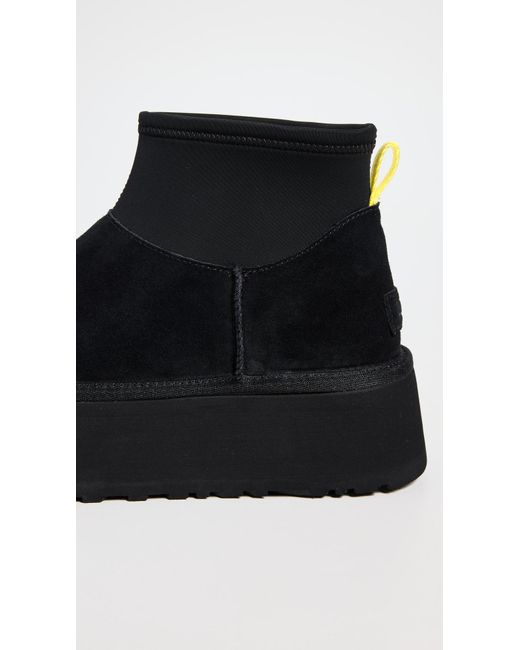 Ugg Black Platform Snow Boots Classic Mini Dipper