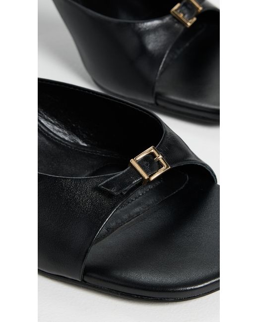 Jonathan Simkhai Black Carey Leather Mules