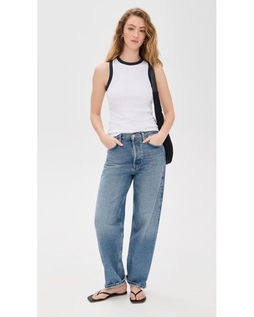 Rag & Bone White Mia Ringer Tank